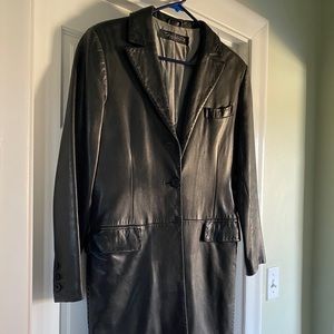 Tahari Black Leather Jacket